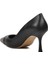 Siyah Kadın Topuklu Stiletto Ayakkabı 4