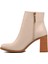Bej Kadın Topuklu Bot 2