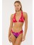 4630 Mor Fuşya Desenli Bikini Takımı 1