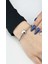 , Duyarlılık Etiketi ve Charm Taşıyıcı Paslanmaz Bileklik 139, Kalp Klipsli 19cm 1