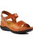 Camel Sarı Kadın Düz Sandalet 3