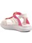 Beyaz Fuşya Pembe Kız Çocuk Düz Sandalet 4