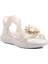 Beyaz Kız Çocuk Düz Sandalet 3
