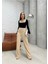Bej Cırtbant Pantolon 1