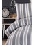 Modern Stripe Nevresim Takımı Tek Kişilik Gentletouch Antrasit 3