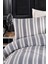 Modern Stripe Nevresim Takımı Tek Kişilik Gentletouch Antrasit 4