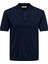 Erkek Regular Fit Polo Yaka Lacivert Triko T-Shirt - 22022219 4