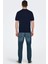 Erkek Regular Fit Polo Yaka Lacivert Triko T-Shirt - 22022219 3