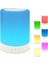 Gece Lambası Dokunmatik Lamba Renkli LED Işık Bluetooth Hoparlör USB Şarj Kablosuz Speaker 1