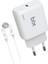 BXUC25TA 25W Type-C Pd Hızlı Şarj Adaptörü + 1 Metre 5A Type-C Kablo Siyah Iphone, Huawei Hızlı Şarj Protokolü Destekli BX-UC25TA 1