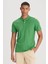 Polo Yaka Tişört Yeşil Erkek Kısa Kol T-Shirt 1