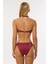 4526 Bordo Simli Straplez Bikini Takımı 4