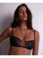 Illusion Fauve Bügelsiz Bralette Hayvan Deseni Fransız Dantel, Altın Detaylı ve Şık Tasarım 4