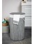 Katlanır Oval Bambu Çamaşır Kirli Sepeti FMA331916 1