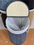 Katlanır Oval Bambu Çamaşır Kirli Sepeti FMA331916 3