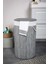 Katlanır Oval Bambu Çamaşır Kirli Sepeti FMA331916 4