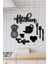 Ahşap Siyah Kitchen Konsepti Duvar Dekoru - Mutfak Dekorasyonu 50 x 50 Lazer Kesim Tablo 1