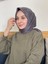 Koyu Gri Siyane Scarf Kristal Eşarp 2