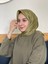 Fıstık Yeşili Siyane Scarf Kristal Eşarp 2