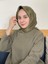 Zeytin Yeşili Siyane Scarf Kristal Eşarp 1