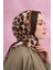 Kahve Armanda Multi Leopar Desen Vual Şal 3