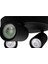 Panasonic LED Ampul Siyah Richi Rich 3lü Spot Modern Aydınlatma GU10 LED Ampul Dahil Gün Işığı 3000 5