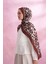 Bordo Armanda Multi Leopar Desen Vual Şal 1