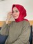 Kırmızı Siyane Scarf Kristal Eşarp 1