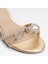 Bouclette Sandalet Yüksek Topuklu Sandalet;abiye Sandalet - Gold 5