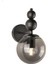 Metal Sonsuz Aplik 2 Adet Siyah Füme Cam 1 Siyah E27 Modern 3