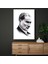 Nokta Çizim Atatürk - Beyaz Fonda Portre Kanvas Tablo 1