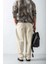Erkek Baggy Fit Kadife Pantolon Krem 4
