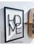 Çift Katmanlı 'home Love Tablo' & Ortası Desenli Duvar Rafı 5
