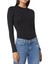 Kruvaze Yaka Bodysuit - Siyah 4