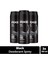 Erkek Deodorant & Bodyspray Black 48 Saat Etkileyici Koku Vücut Spreyi 150 ml X3 Adet 1