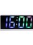 SR2205 Rgb Rakamlı Dijital Masa Saati Titreşim Sensörlü Alarm/takvim/termometre/çalar Saat 4