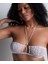 Illusion Fauve Bügelsiz Bralette Hayvan Deseni Fransız Dantel, Altın Detaylı ve Şık Tasarım 4