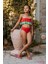 Kız Çocuk Renkli Üstü Çift Katmanlı Mayo ,bikini 2 Li Takım 4