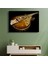 Vintage Gitar - Amber Tonlarında Müzik Kanvas Tablo 1