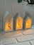 Beton Tealight Evler 3 Lü Set 4