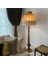 Vizon Renk Kadife Lambader Kahve Ahşap Ayak Vintage 50 x 170 cm LM01298 1