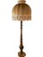 Vizon Renk Kadife Lambader Kahve Ahşap Ayak Vintage 50 x 170 cm LM01298 4