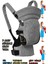 Ergonomik Bebek Taşıma Kangurusu - Gri Renkli - Hafif ve Güvenli - 0-12 Kg Taşıma Kapasitesi 2