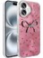 Apple iPhone 16 Plus Kılıf Kamera Korumalı Figürlü Nua Ponti Silikon Kapak - Açık Pembe 1