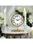 Saatdukkanduvar Home Dan Gold Metal Modern Masa Saati Şık Tasarım 3