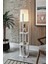 Osso Beyaz Dekoratif Modern Ahşap Mdf 3 Raflı Çerçeveli Lambader 1