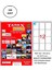 Tanex TW-2012 Lazer Etiket 63X72 mm 100 Adet 1