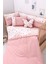 Pembe Düz Çarşaf ve Nevresim Takımı, Dolgu Korumalık, %100 Pamuk, 60x120 Ölçüleriyle Bebeğiniz İçin Mükemmel! 1