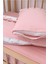 Pembe Düz Çarşaf ve Nevresim Takımı, Dolgu Korumalık, %100 Pamuk, 60x120 Ölçüleriyle Bebeğiniz İçin Mükemmel! 5