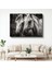 Beyaz Atlar - Siyah Beyaz Dünyada Iki Dost Kanvas Tablo 1